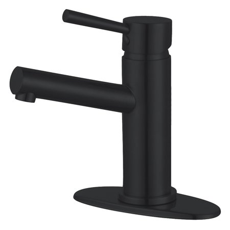 FAUCETURE LS8420DL Concord Single-Handle Bathroom Faucet W/Push Pop-Up, Matte Blk LS8420DL